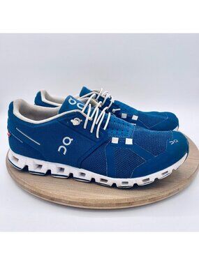 On Cloud Running Shoes Women 8.5 Blue Mesh Trail Trainers Athletic Sneakers